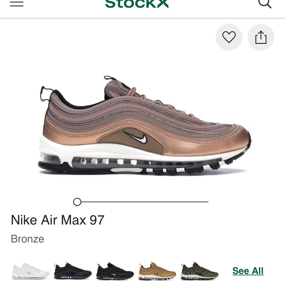 Nike Air Max 97 Desert Dust White
Metallic Red Bronze Black 921826-200